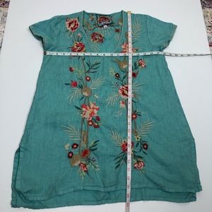 johnny was caspian linen drape top